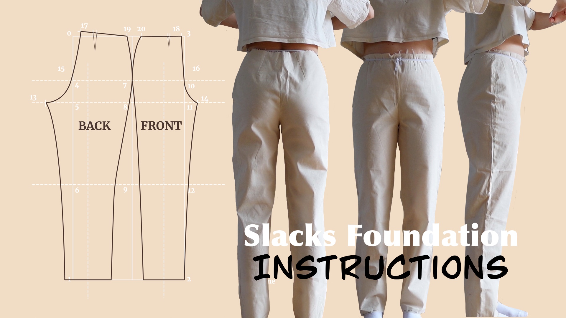 Drafting Instructions – Free Slacks Pattern