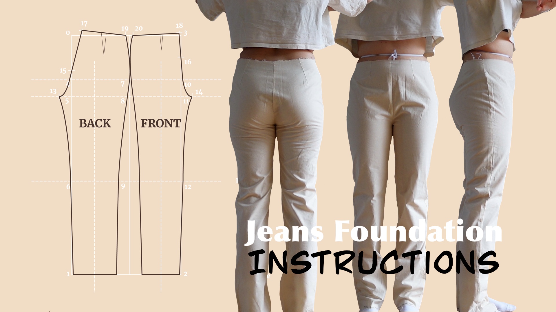 Drafting Instructions – Free Jeans Pattern